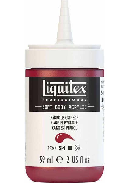 Professional Soft Body Akrilik Boya 59ML Pyrrole Crimson 326 S4 fırsatları