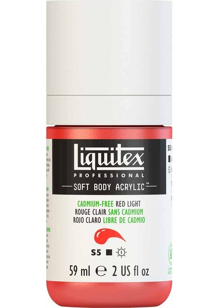 Professional Soft Body Akrilik Boya 59ML Cadmium-Free Red Light 893 S5 modelleri