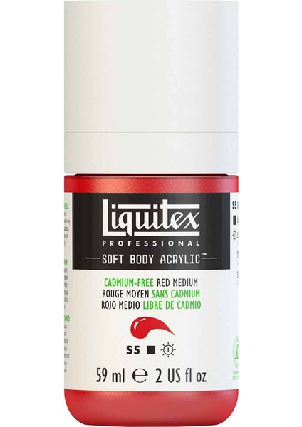 Professional Soft Body Akrilik Boya 59ML Cadmium-Free Red Medium 894 S5 modelleri