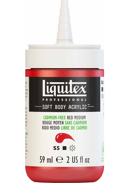 Professional Soft Body Akrilik Boya 59ML Cadmium-Free Red Medium 894 S5 fırsatları
