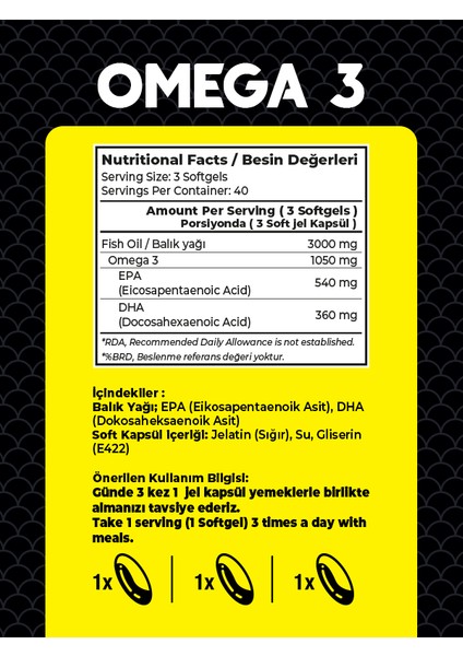 Omega 3 120 Softjel fiyatları