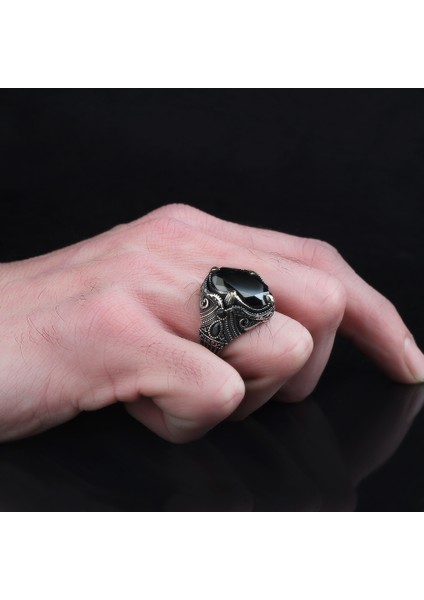 925 Ayar Gümüş Yüzük Kristal Kesim Zirkon Taşı Orijinal Yüksek Kaliteli Takı