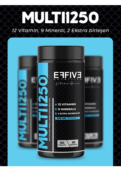 MULTI1250 Multi Vitamin & Mineral 120 Tablet