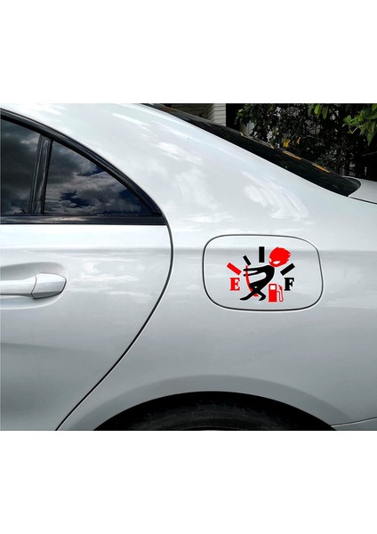 Sticker Master Yakıt Göstergesi Depo Kapağı Sticker Komik Araba Oto Çıkartma 13 cm Oto Motor Pc Etiket indirimleri