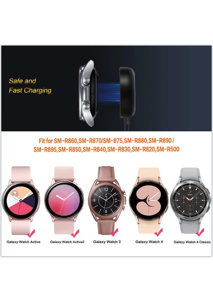 Samsung Galaxy Watch 4/4 Classic/3/active/active 2 Uyumlu Şarj Standı