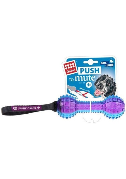 Gigwi Push To Mute Dambıl Ses Kontrollü 18 cm Köpek Oyuncağı