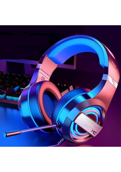 Rgb Işıklı Mikrofonlu Kafaüstü Profesyonel Oyuncu Kulaklığı