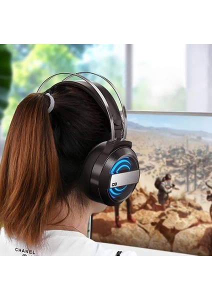 Rgb Işıklı Mikrofonlu Kafaüstü Profesyonel Oyuncu Kulaklığı