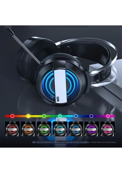 Rgb Işıklı Mikrofonlu Kafaüstü Profesyonel Oyuncu Kulaklığı
