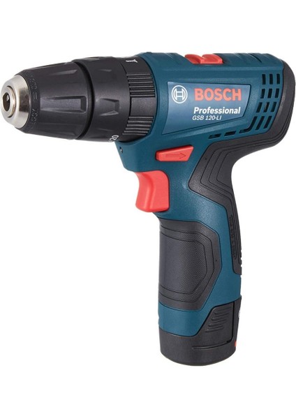 Professional GSB 120-LI 2Ah Çift Akülü Darbeli Delme/Vidalama + GAS 12V Süpürge (SOLO) - 0615990M45