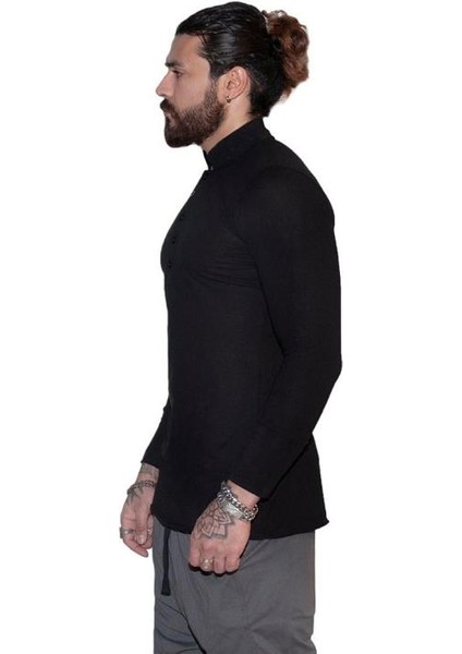 Erkek Bohem Uzun Kol Polo Yaka T-Shirt fiyatları