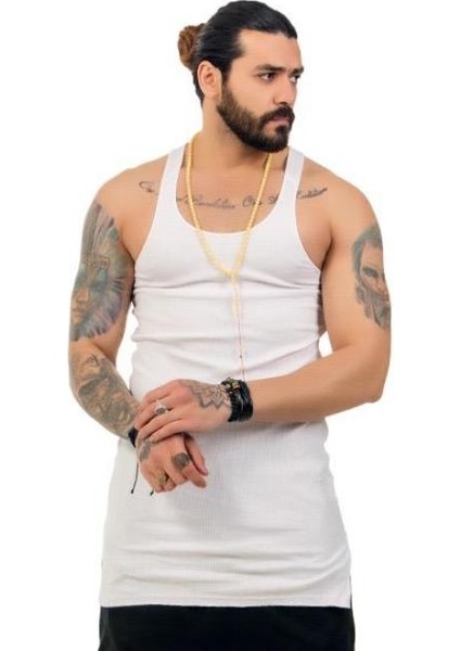 Erkek Uzun Spor Atlet Beyaz