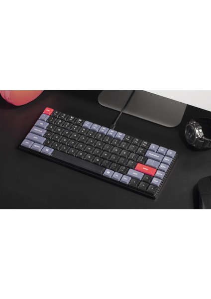 S1 Qmk Custom - Gateron Low Profile Red Switch-Hot Swappable -Rgb- Mechanical Keyboard Full Assembled - Aluminum Body