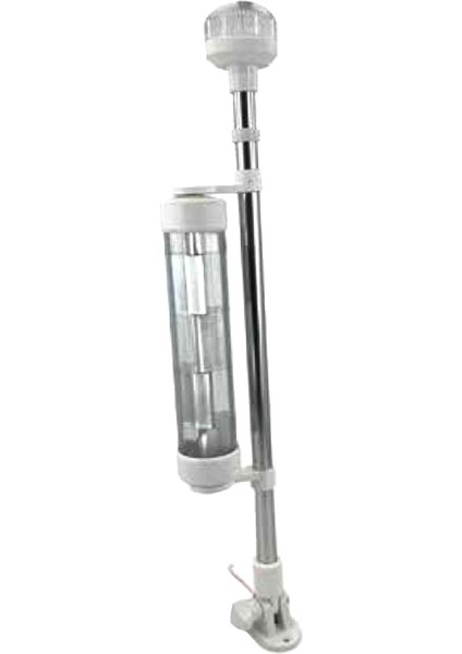 Marine Sealux Katlanır Reflektörlü Demir Fenerli Bayrak Direği 55CM 12V LED
