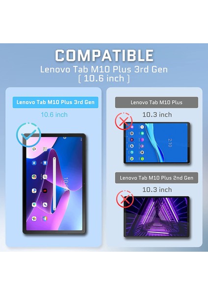 Lenovo Tab M10 Plus TB-125F - TB-128F 3. Jenerasyon 2022 Uyumlu Ekran Koruyucu Nano Esnek Kırılmaz