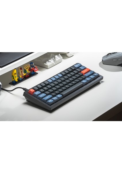 V4 Qmk Custom - Keychron K Pro Red Switch -Rgb- Hot Swap - Mechanical Keyboard Full Assembled -Frosted Black