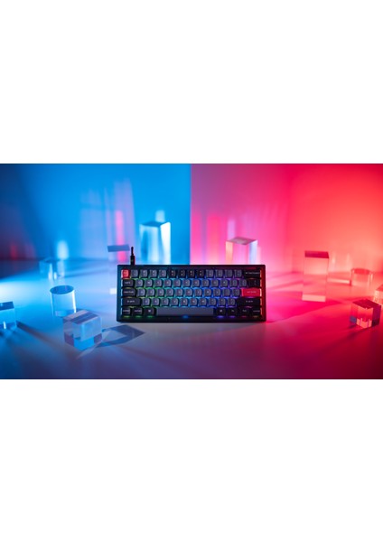 V4 Qmk Custom - Keychron K Pro Red Switch -Rgb- Hot Swap - Mechanical Keyboard Full Assembled -Frosted Black