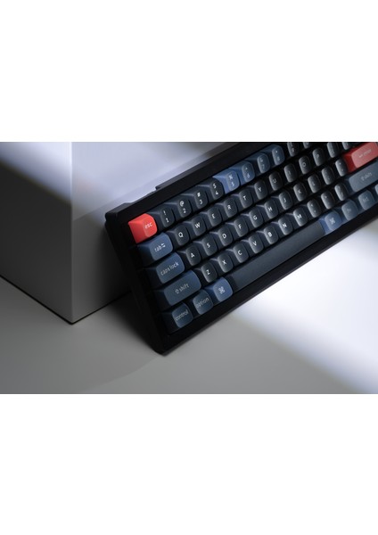V4 Qmk Custom - Keychron K Pro Red Switch -Rgb- Hot Swap - Mechanical Keyboard Full Assembled -Frosted Black