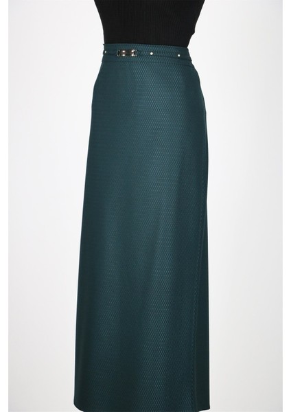 Önü Detaylı Iki Renkli Çan Etek modelleri