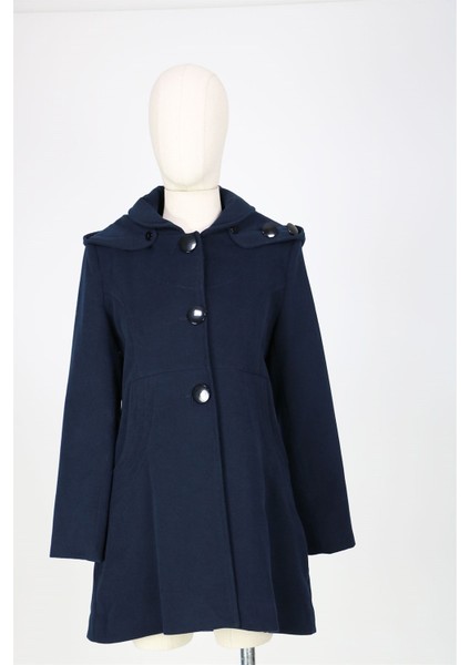 Arkası Detaylı Kapişonlu Kap