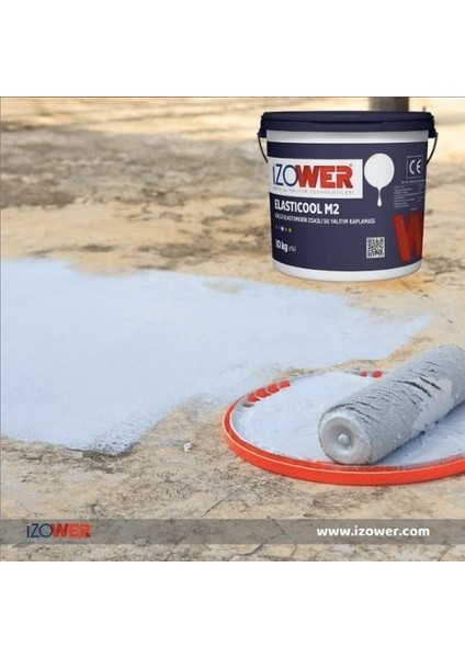 Izower M2 Elastik Su Yalıtım Kaplaması - Kiremit Rengi- 18 kg