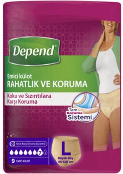 Emici Külot Kadın Büyük 9'lu
