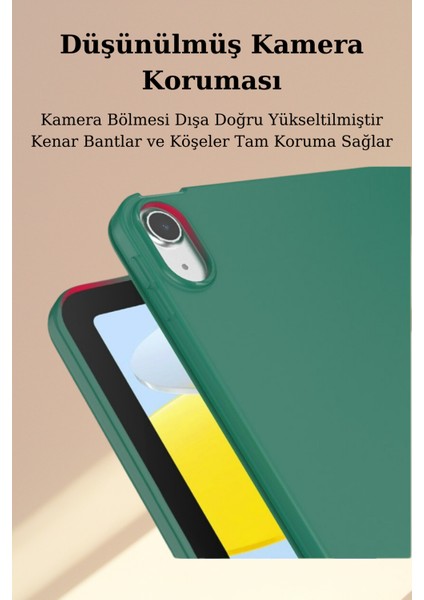 Apple iPad 10.9 Inç Wi-Fi 64 GB 10. Nesil Uyumlu Kalem Bölmeli Tablet Kılıfı fırsatları