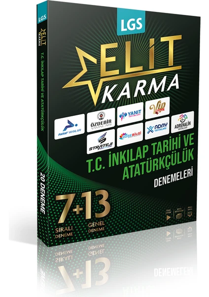 Yanıt Yayınları  Elit Karma LGS T.C. Inkılap Tarihi ve Atatürkçülük Denemeleri