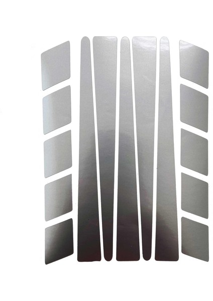 Şerit Tasarımlı Yaldızlı Gümüş Motosiklet Kask Sticker Çınar Extreme fiyatları