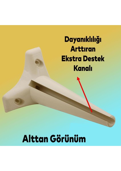Aspen Lüks Mobilya Kanepe Koltuk Tv Ünitesi Konsol Yükseltici Ayağı Ayakları 24 Cm Krem Ayak