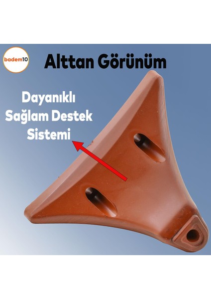 Yonca Lüks Mobilya Kanepe Sehpa Tv Ünitesi Koltuk Ayağı 10 cm Kahverengi Ahşap Desenli Baza Ayak modelleri