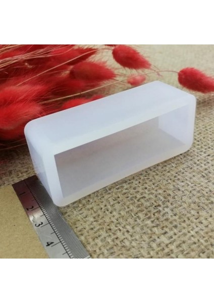 Dikdörtgen Reçine Epoksi,sabun,mum ve Beton Kalıbı 6 cm - Kod: 17