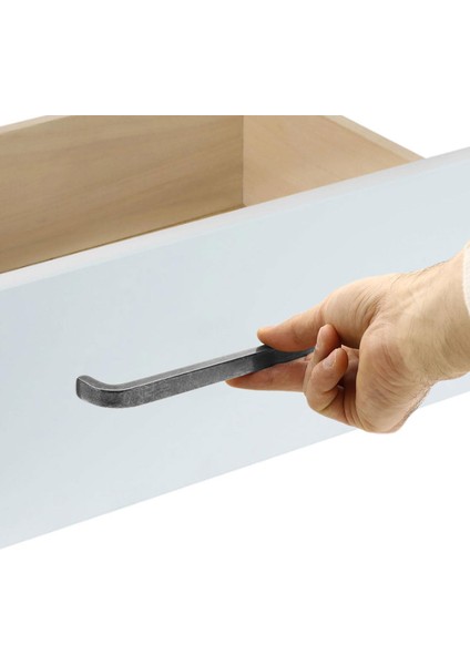 Paris Çekmece Dolap Kapak Kulpu Kulbu 224 mm Antik Gümüş Metal Kulp
