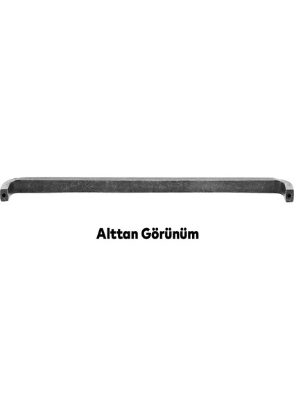 Paris Çekmece Dolap Kapak Kulpu Kulbu 224 mm Antik Gümüş Metal Kulp