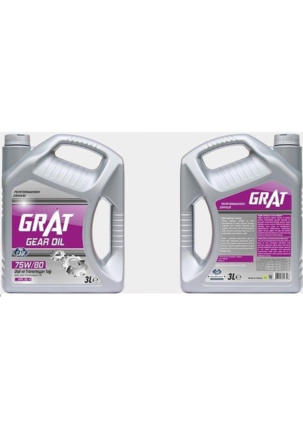 Gl-4 75W-80 3 Litre Şanzıman Yağı ( Üretim Yılı: 2022 )