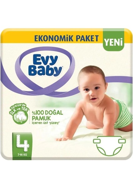 Evy Baby Bebek Bezi Ekonomik Maxi 54 Ad No:4 7-14 kg Yeni