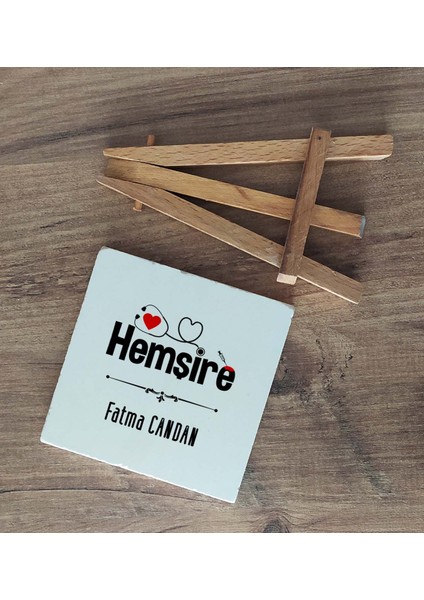 Kişiye Özel Hemşire Dekoratif Taş Baskı Hemşireye Tıp Bayramı Hediyesi