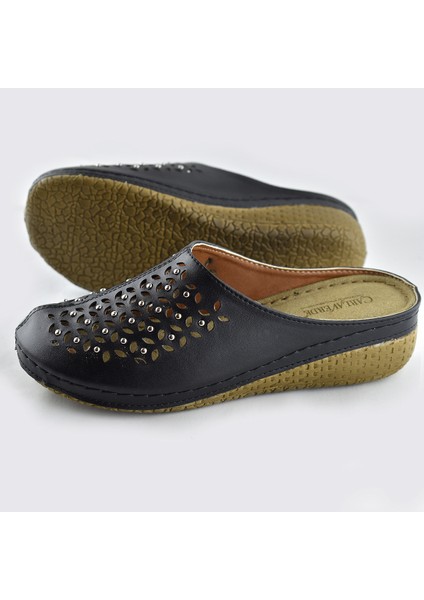 8670 Carlaverde Tam Ortopedik Kapalı Siyah Kadın Terlik Kapalı Terlik fırsatları
