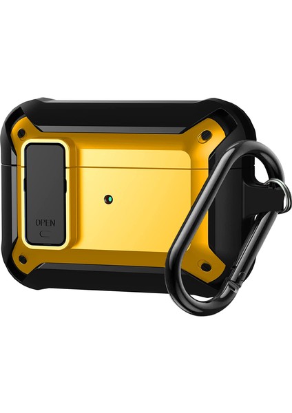Apple Airpods Pro 2 Darbeye Dayanıklı Bumblebee Silikon Koruyucu Kılıf