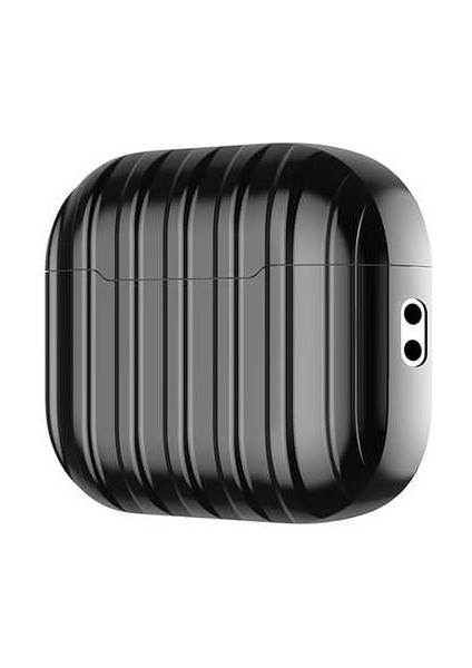 Apple Airpods Pro 2 Uyumlu Şeritli Bavul Tasarımlı Şık Dizayn Kılıf