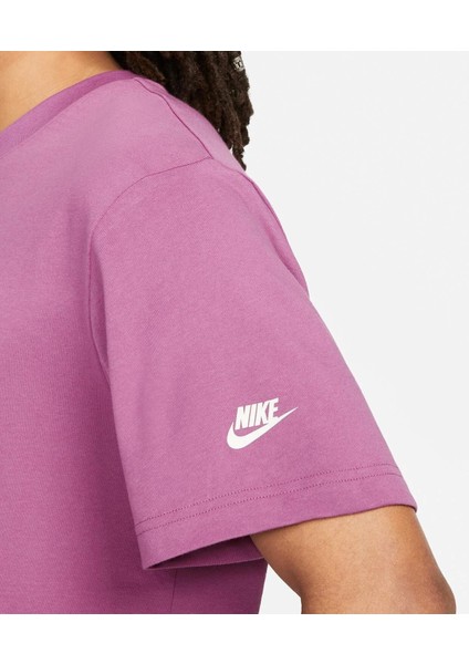 Sportswear Dri Fit Grafikli Mor Bol Kesim Erkek T-Shirt DV1128-507 indirimleri