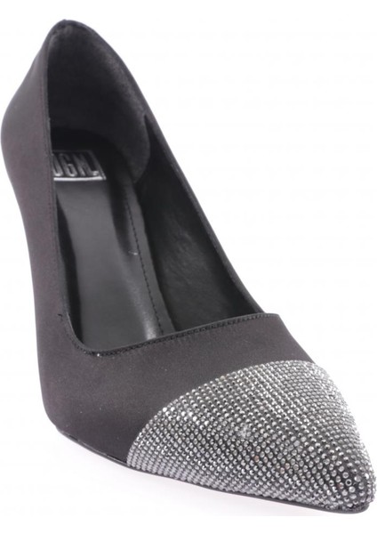 PM450-K030-23Y Kadin Silver Taşli Topuklu Ayakkabi