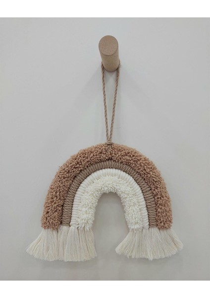 Dekoratif Makrome Gökkuşağı Duvar Süsü modelleri