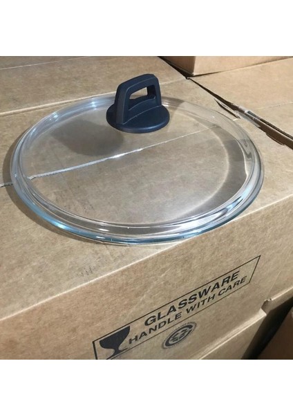 Karaca Granit ve Çelik 30 cm Pyrex Cam Kapak ve Kulpla Beraber