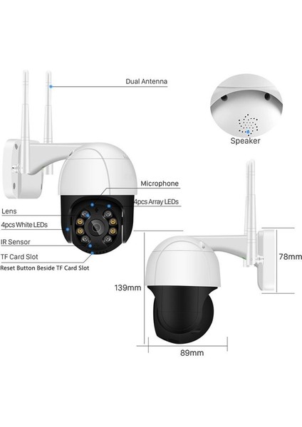2mp Dış Mekan Wıreless Kablosuz Ptz Güvenlik Kamerası fırsatları