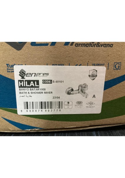 Banyo Duş Bataryası Hilal modelleri