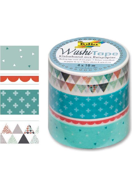 Washi Tape 4 Lü Set Pastel