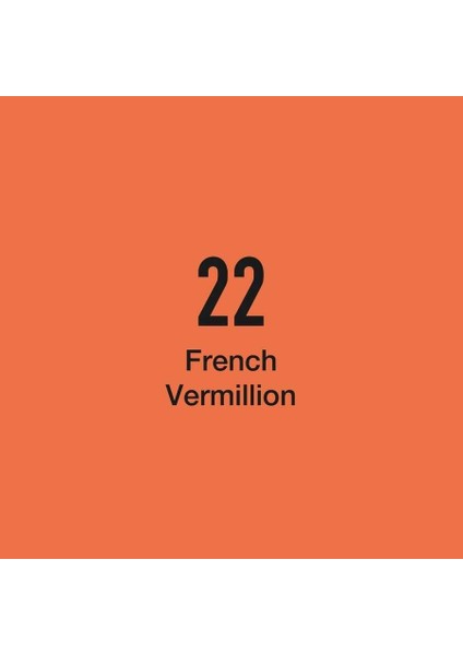 Twin Marker R22 French Vermillion