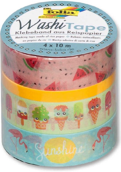 Washi Tape 4 Lü Set Tropical