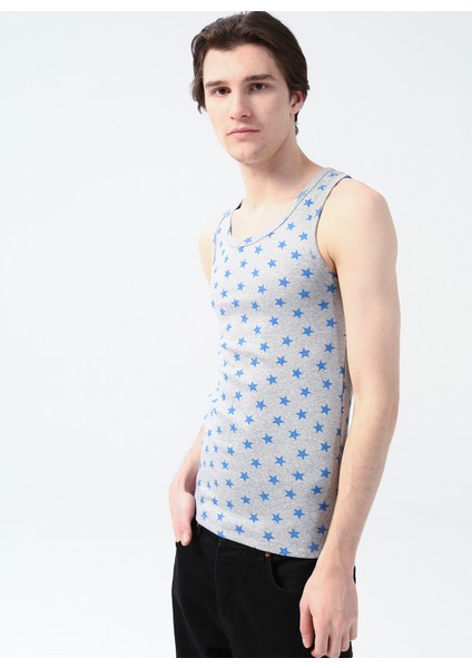 Gri Melanj Erkek Iç Giyim Atlet 100TDNATL007043